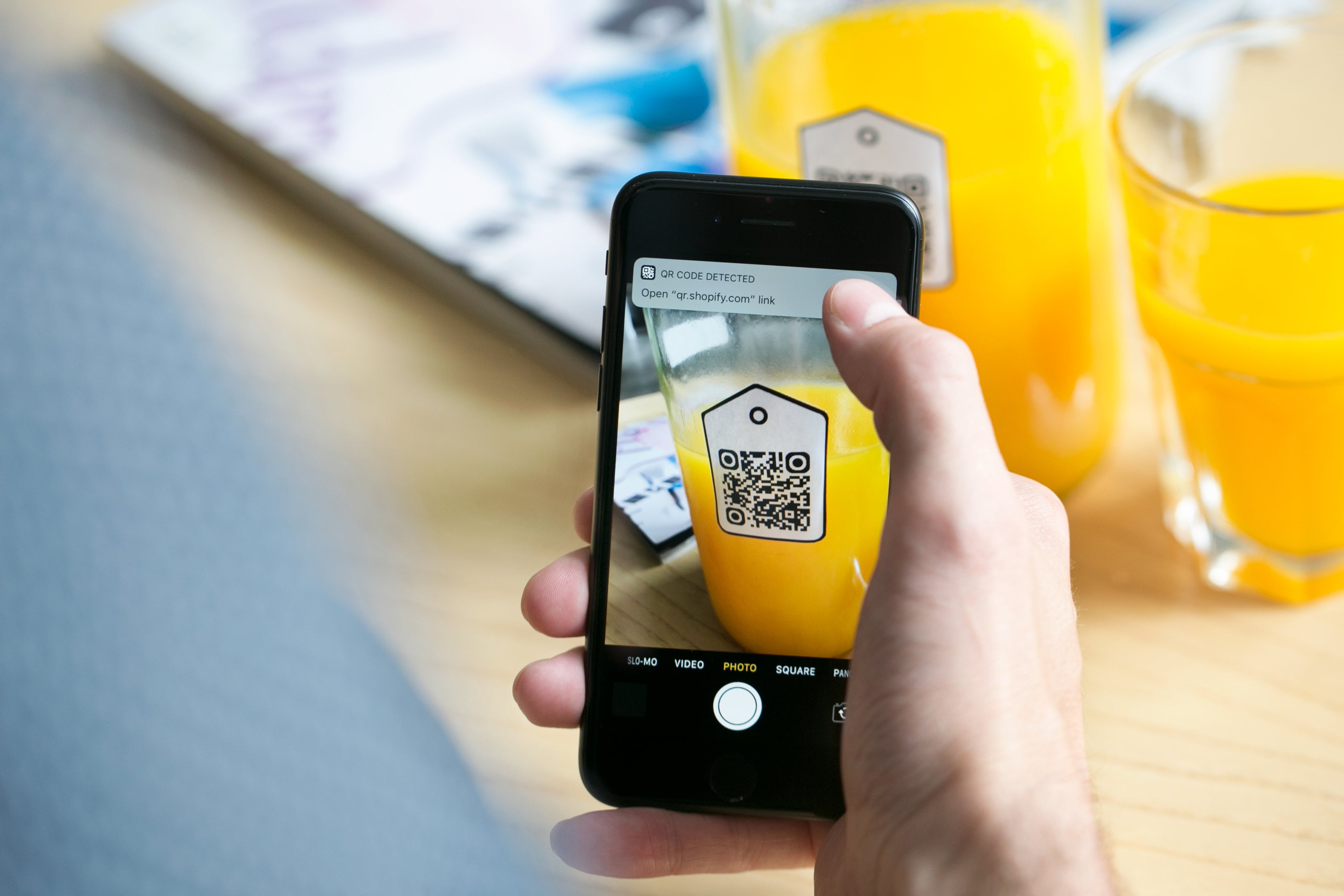 orange juice qr re order